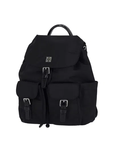 Tory Burch Functional Nylon Backpack With Multiple Pockets