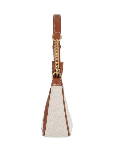 Balmain B-army Canvas And Leather Shoulder Bag