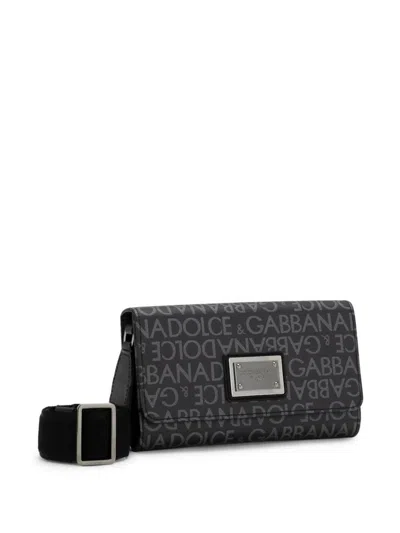 Dolce & Gabbana Allover Logo Crossbody Bag