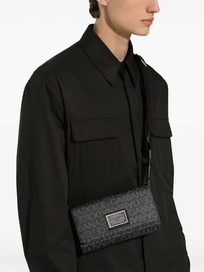 Dolce & Gabbana Allover Logo Crossbody Bag