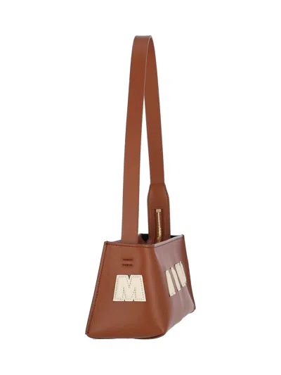 Marni Museo Hobo Leather Shoulder Bag In Brown