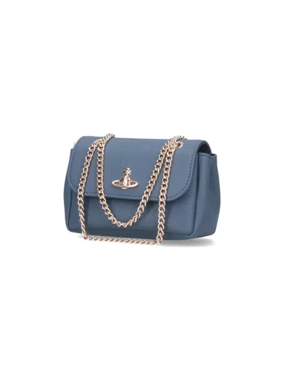 Vivienne Westwood Orb Plaque Foldover Top Shoulder Bag