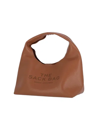 Marc Jacobs The Mini Sack Leather Handbag In Brown