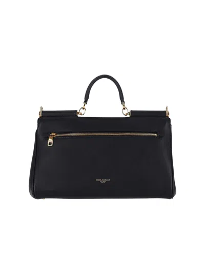 Dolce & Gabbana Black Sicily Satchel