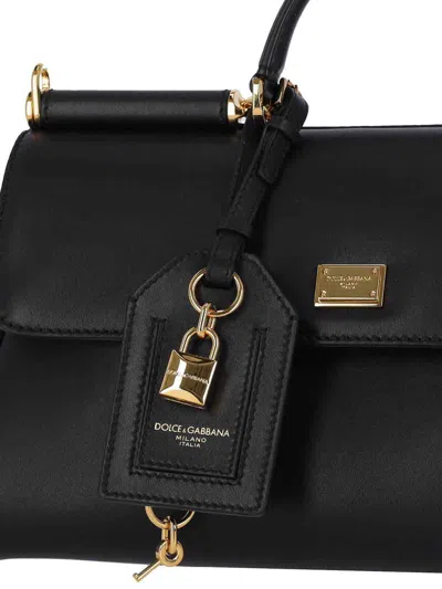 Dolce & Gabbana Black Sicily Satchel