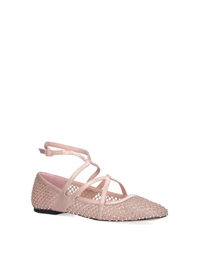 Jimmy Choo Dancers With Rhinestones In Neutral