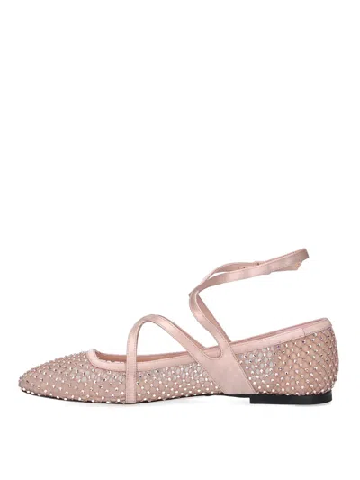 Jimmy Choo Dancers With Rhinestones In Neutral