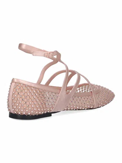 Jimmy Choo Dancers With Rhinestones In Neutral