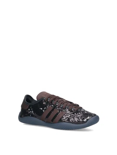 Adidas Originals Adidas X Wales Bonner Karintha Lo Sequin Brown In Black