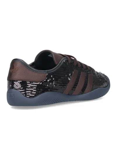 Adidas Originals Adidas X Wales Bonner Karintha Lo Sequin Brown In Black