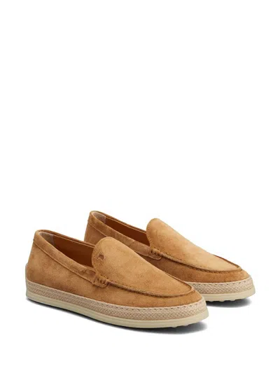 Tod's Slipper Loafers In Suede