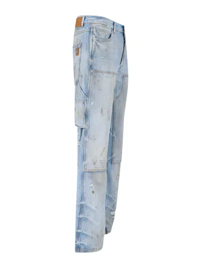 Amiri Straight Carpenter Style Trousers With Distressed Detailing