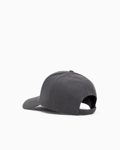 Ea7 Train Core Cotton Baseball Cap In Black