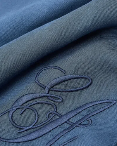 Emporio Armani Oversized Modal Stole With Ea Signature Embroidery
