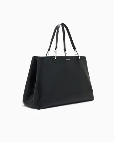 Emporio Armani Large Nappa Leather Myea Shopper Bag