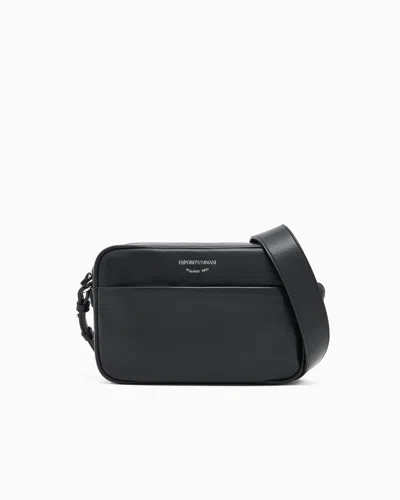 Emporio Armani Leather Camera Case With Shoulder Strap
