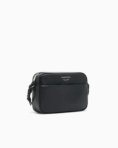 Emporio Armani Leather Camera Case With Shoulder Strap