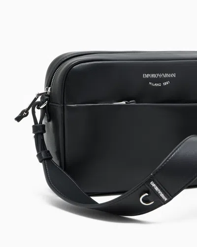 Emporio Armani Leather Camera Case With Shoulder Strap