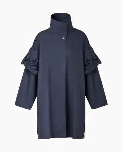Emporio Armani Pima Gabardine Trench Coat With Torchon
