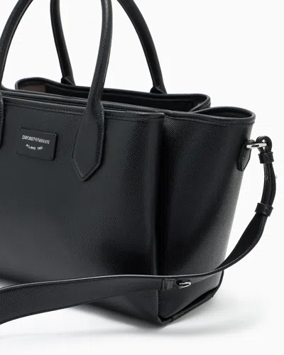 Emporio Armani Medium Shopper Bag With Palmellato Finish