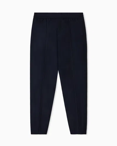 Emporio Armani Track Sweatshirt Trousers In Blue