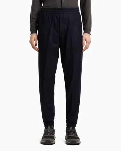 Emporio Armani Track Sweatshirt Trousers In Blue