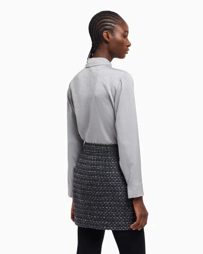 Emporio Armani Shirt With Chevron Motif Print