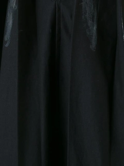 Shop Yohji Yamamoto Pleats Jersey Dress - Black