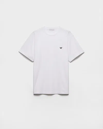 Prada Cotton T-shirt In White