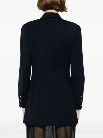 Pre-owned Chanel 1997 Single-breasted Blazer In Blue