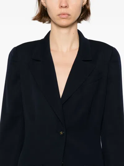 Pre-owned Chanel 1997 Single-breasted Blazer In Blue