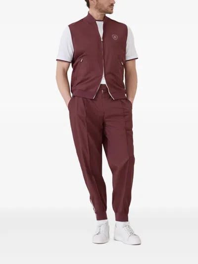 Brunello Cucinelli Logo-print Track Pants In Red