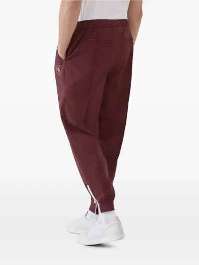 Brunello Cucinelli Logo-print Track Pants In Red