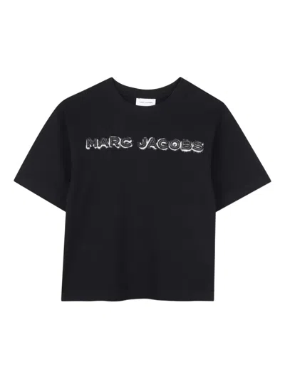 Marc Jacobs Logo-embroidered T-shirt In Black