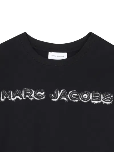 Marc Jacobs Logo-embroidered T-shirt In Black