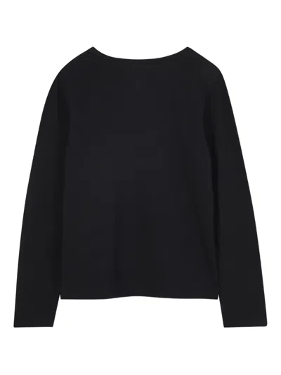 Michael Kors Logo-print Long-sleeved T-shirt In Black