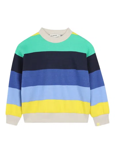 Billieblush Striped Knit Sweatshirt In Multi