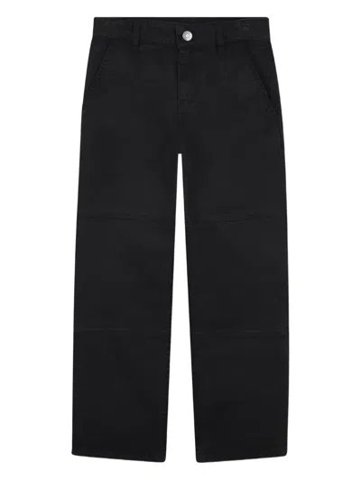Zadig & Voltaire Logo-embroidered Trousers In Black