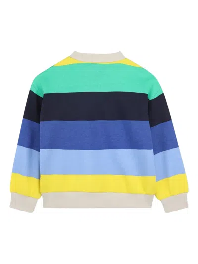 Billieblush Striped Knit Sweatshirt In Multi