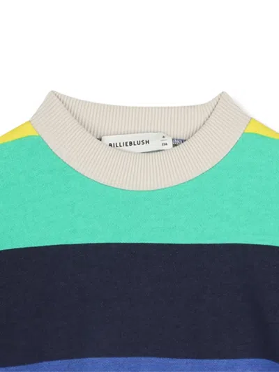 Billieblush Striped Knit Sweatshirt In Multi