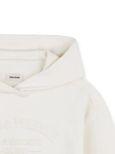 Zadig & Voltaire Embroidered Hoodie In Neutral