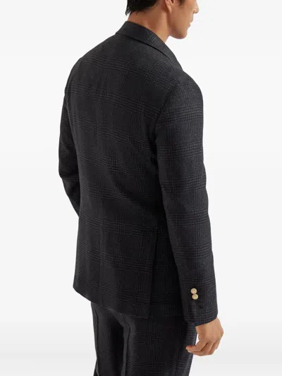 Brunello Cucinelli Prince Of Wales Deconstructed Blazer