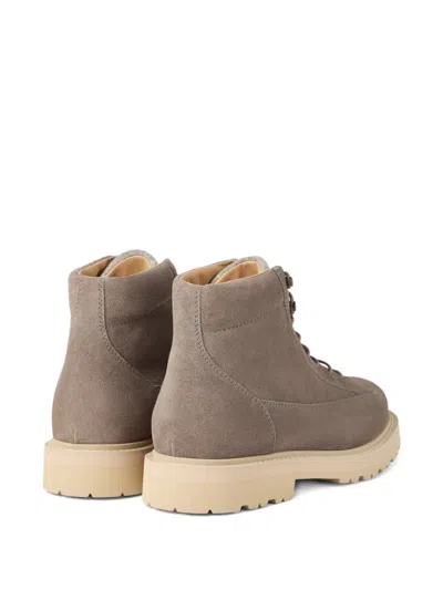 Brunello Cucinelli Lace-up Suede Boots
