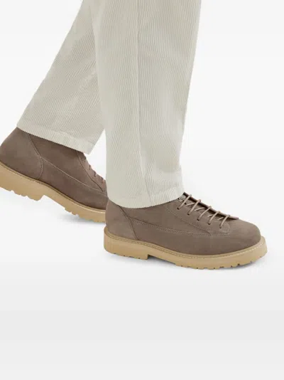 Brunello Cucinelli Lace-up Suede Boots