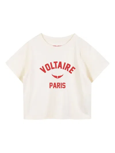 Zadig & Voltaire Logo-print T-shirt In Neutral