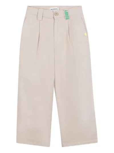 Billieblush Pleated Trousers In Neutral