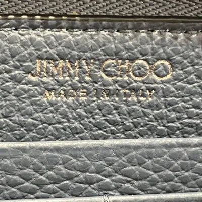 Pre-owned Jimmy Choo Light Blue Leather Long Wallet (bi-fold) ()
