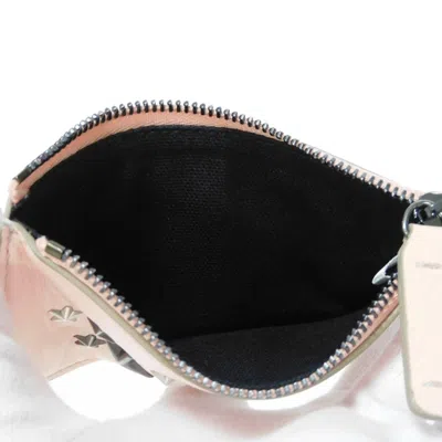 Pre-owned Jimmy Choo Pink Leather Coin Purse/coin Case ()