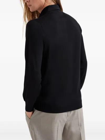 Brunello Cucinelli Cotton Polo Shirt In Black