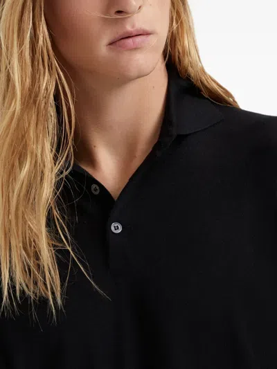 Brunello Cucinelli Cotton Polo Shirt In Black
